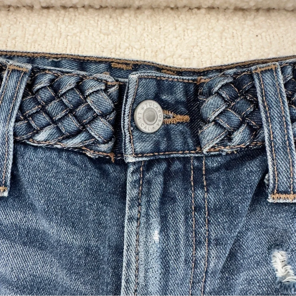 Tularosa Emma Denim High-rise Shorts